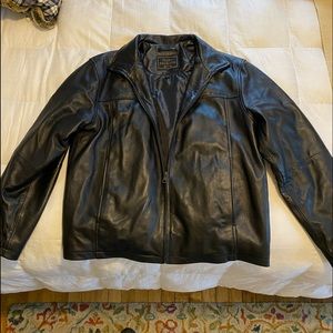 Joseph Banks black leather men’s jacket